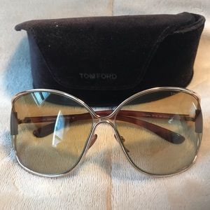 Tom Ford Brown with Gold Frame Sunglasses